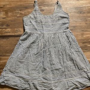Seersucker cotton dress